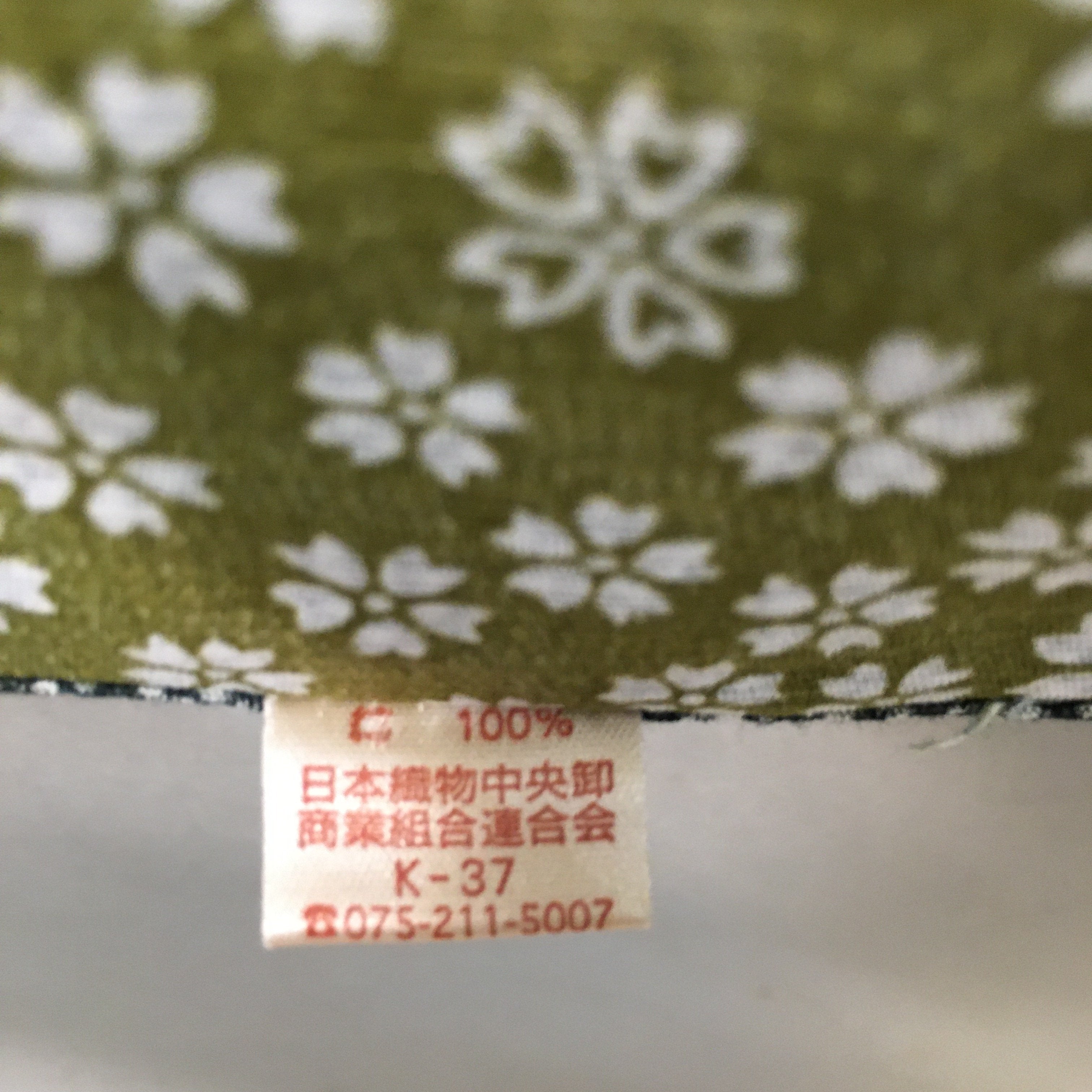 Japanese Wrap Cloth Furoshiki Fabric Cotton Blue Green Dots Flowers FU135