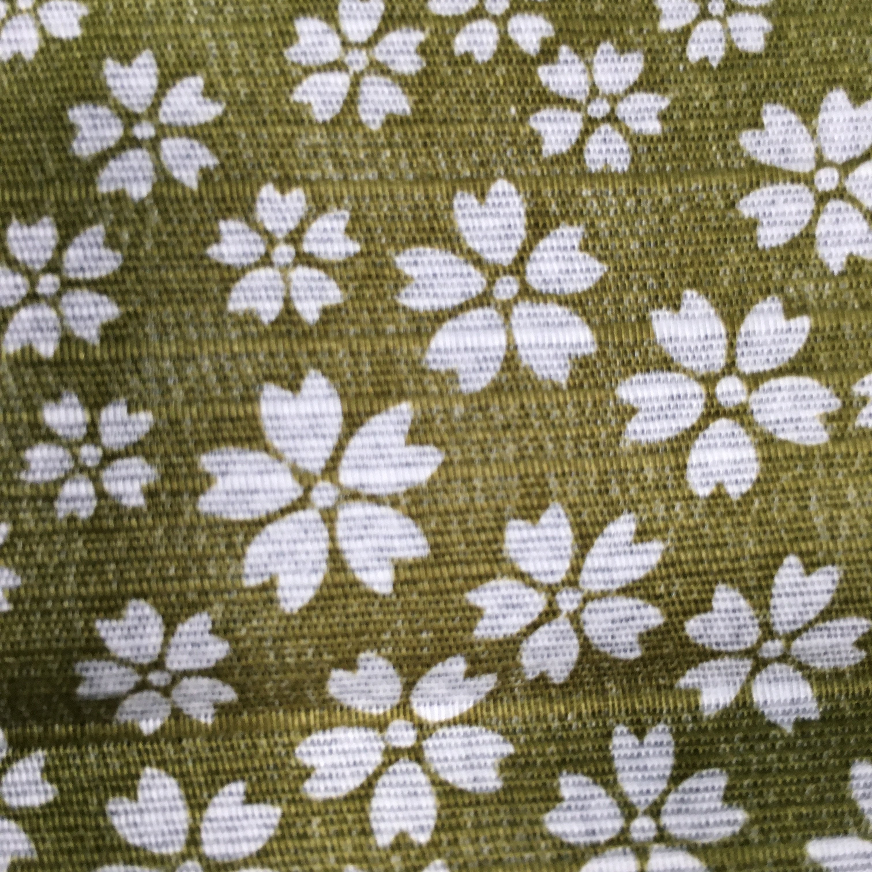 Japanese Wrap Cloth Furoshiki Fabric Cotton Blue Green Dots Flowers FU135