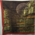 Japanese Wrap Cloth Furoshiki Fabric Cotton Gold Brown Red FU133