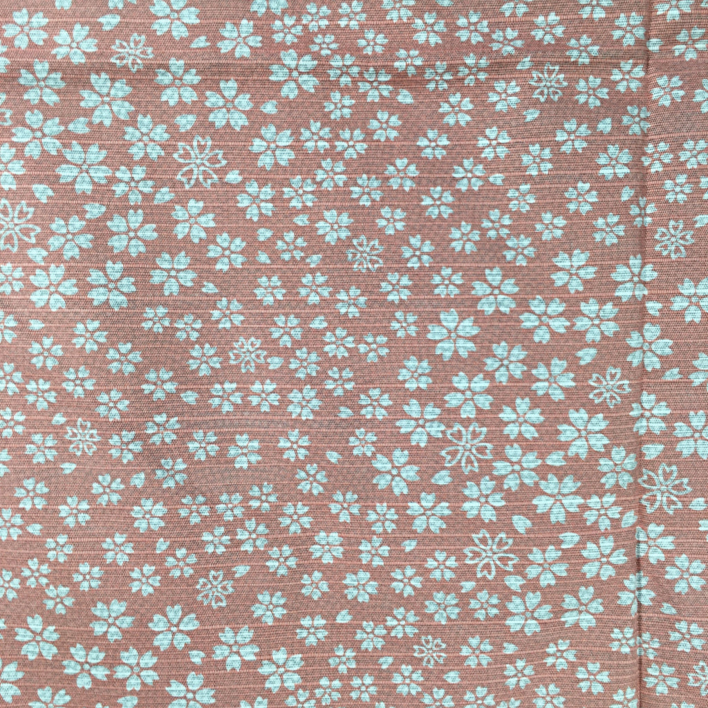 Japanese Wrap Cloth Furoshiki Fabric Cotton Green Pink dots flowers FU189