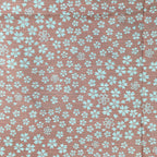 Japanese Wrap Cloth Furoshiki Fabric Cotton Green Pink dots flowers FU189