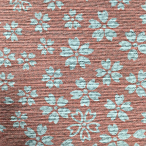 Japanese Wrap Cloth Furoshiki Fabric Cotton Green Pink dots flowers FU189