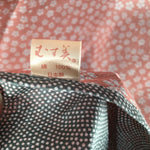 Japanese Wrap Cloth Furoshiki Fabric Cotton Green Pink dots flowers FU189