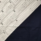 Japanese Wrap Cloth Furoshiki Fabric Cotton Mottainai Navy Blue Grey FU162
