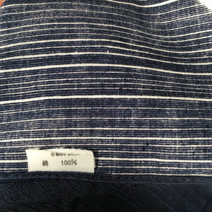 Japanese Wrap Cloth Furoshiki Fabric Cotton Mottainai Navy Blue Grey FU162