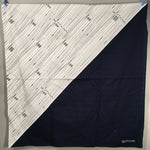 Japanese Wrap Cloth Furoshiki Fabric Cotton Mottainai Navy Blue Grey FU162