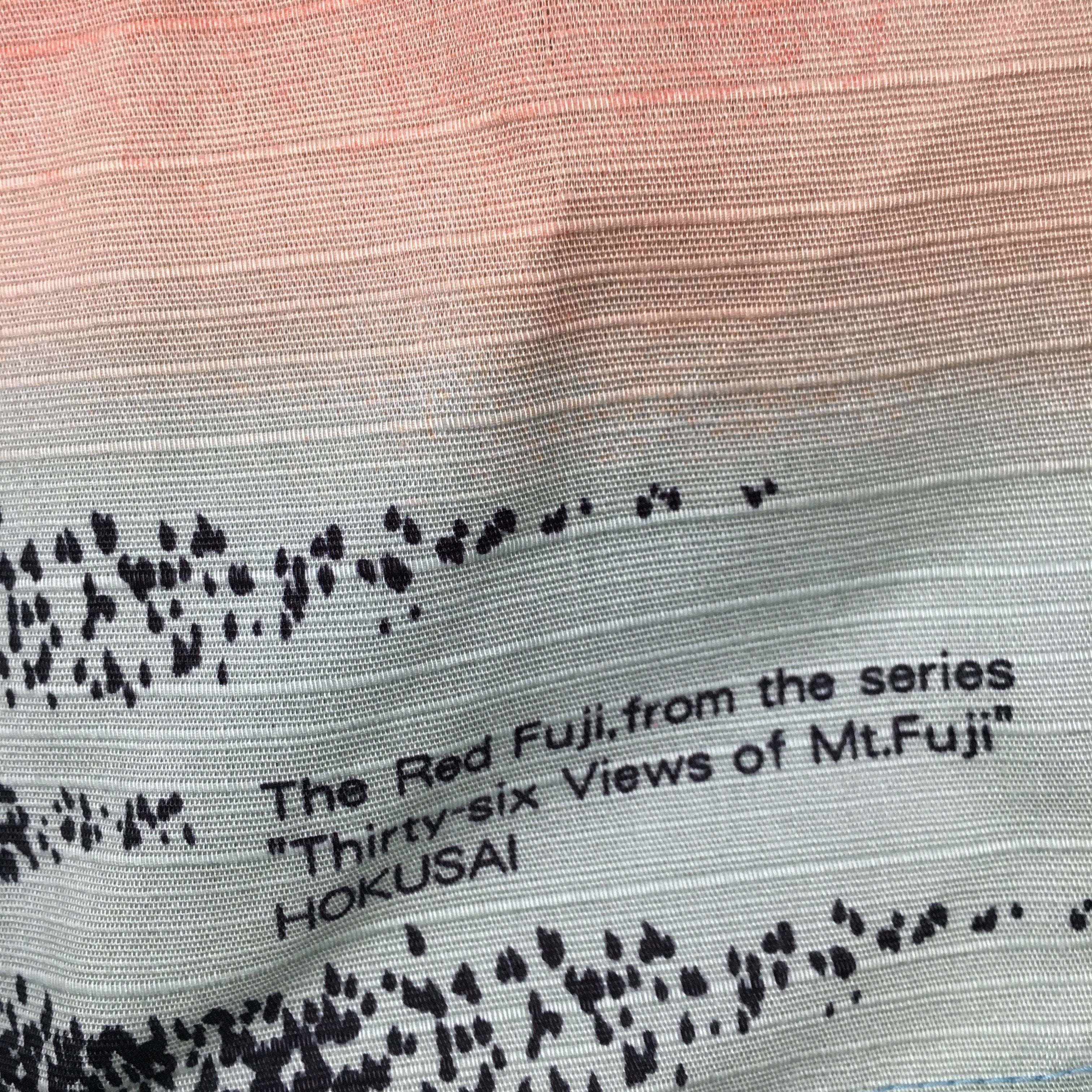 Japanese Wrap Cloth Furoshiki Fabric Cotton Mt Fuji Blue Red FU157