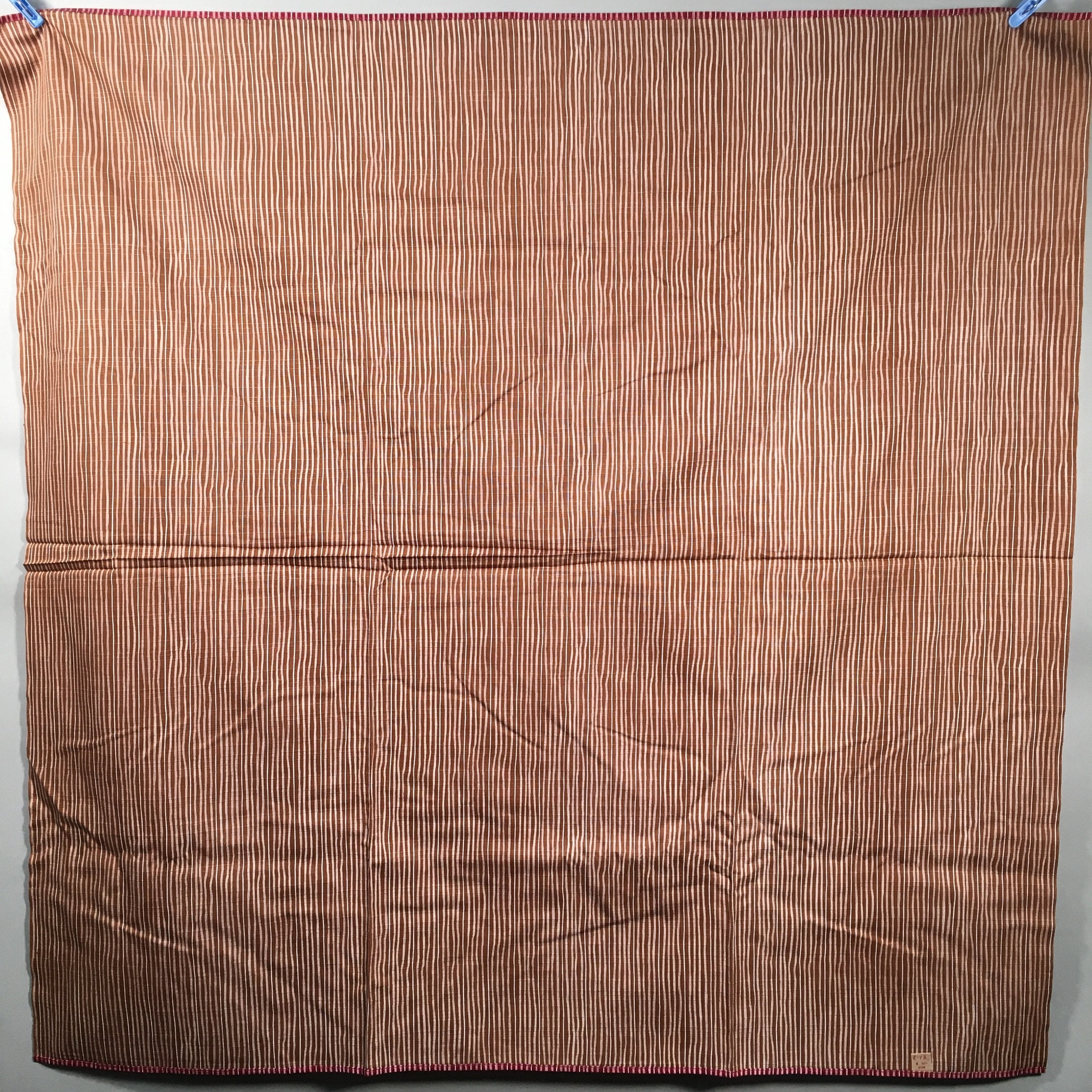 Japanese Wrap Cloth Furoshiki Fabric Cotton Red Brown Reversible FU169