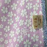 Japanese Wrap Cloth Furoshiki Fabric Cotton Reversible Blue Purple FU130