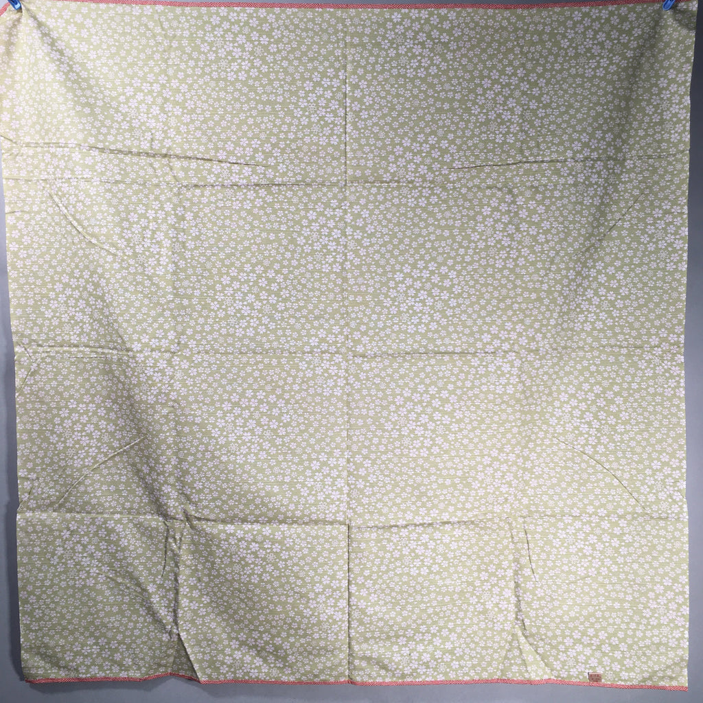 Japanese Wrap Cloth Furoshiki Fabric Cotton Reversible Brown Green FU175