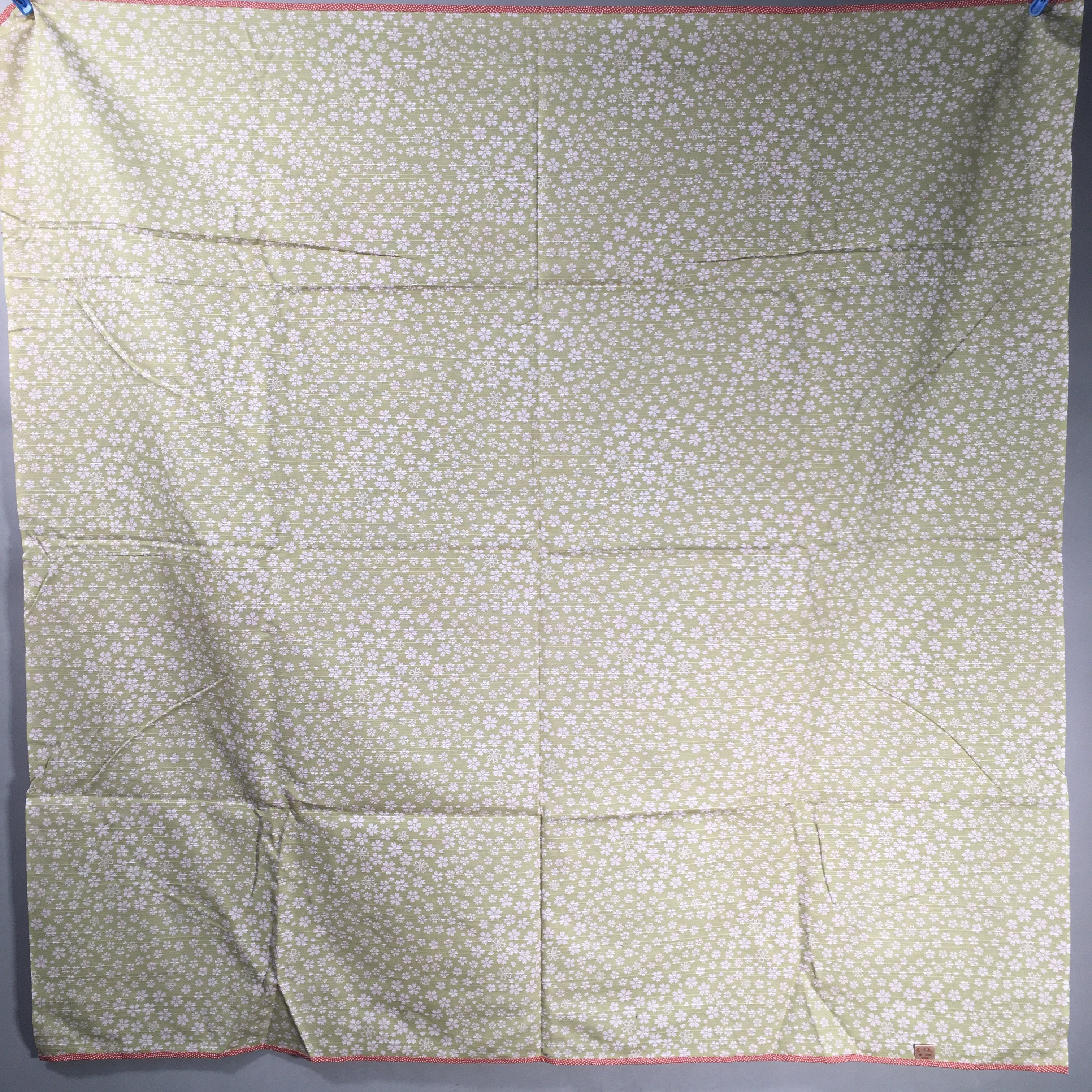 Japanese Wrap Cloth Furoshiki Fabric Cotton Reversible Brown Green FU175