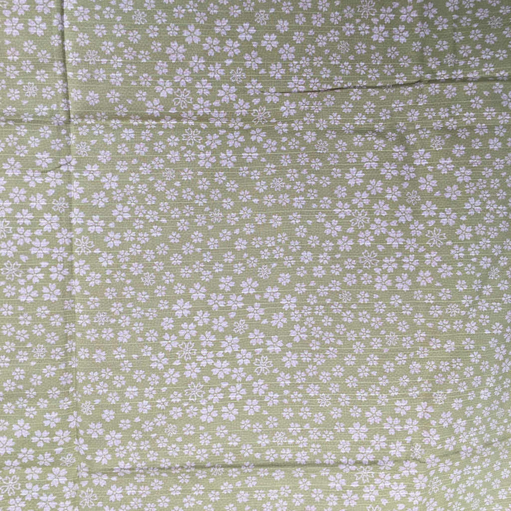 Japanese Wrap Cloth Furoshiki Fabric Cotton Reversible Brown Green FU175