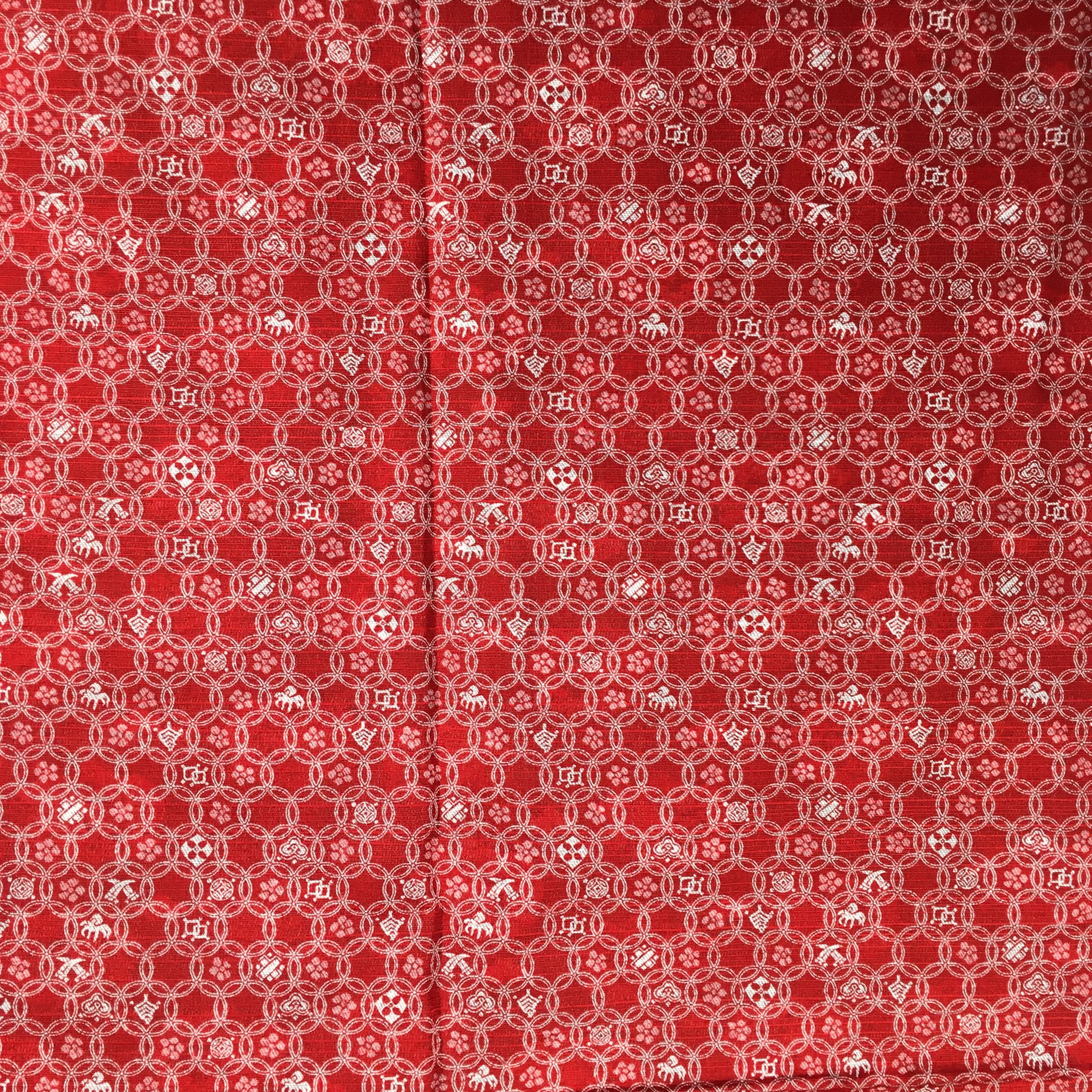 Japanese Wrap Cloth Furoshiki Fabric Cotton Reversible Indigo/Red FU174