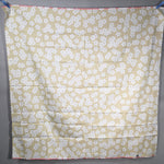 Japanese Wrap Cloth Furoshiki Fabric Cotton Reversible pink light yellow flowers