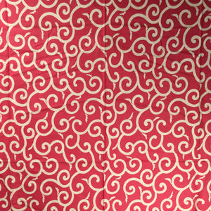Japanese Wrap Cloth Furoshiki Fabric Cotton Swirl Pink FU180
