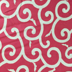Japanese Wrap Cloth Furoshiki Fabric Cotton Swirl Pink FU180