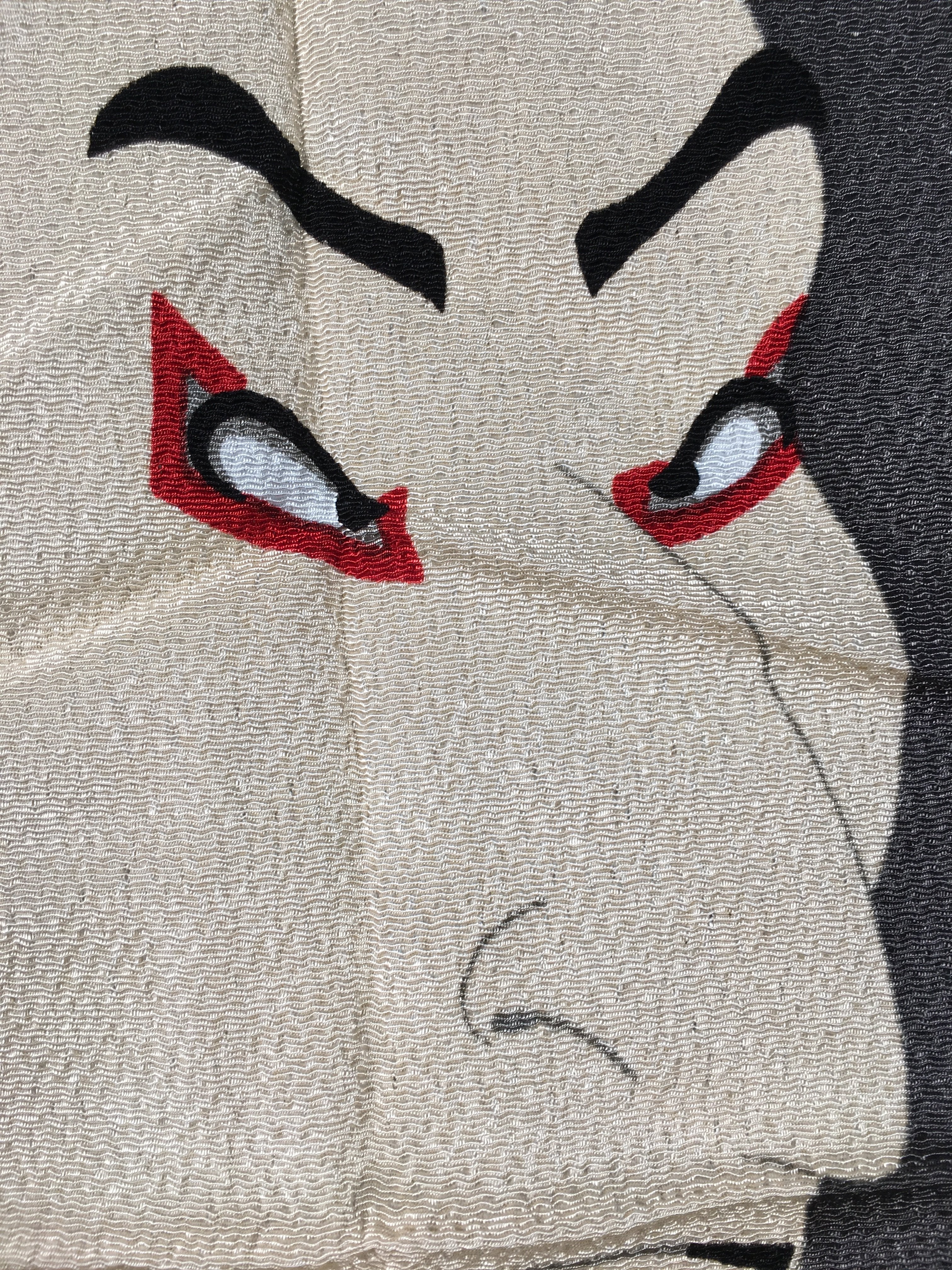 Japanese Wrap Cloth Furoshiki Fabric Kabuki Gray FU177