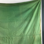 Japanese Wrap Cloth Furoshiki Vtg Fabric Cotton Green Bamboo Family Crest FU198