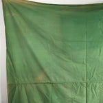 Japanese Wrap Cloth Furoshiki Vtg Fabric Cotton Green Bamboo Family Crest FU198