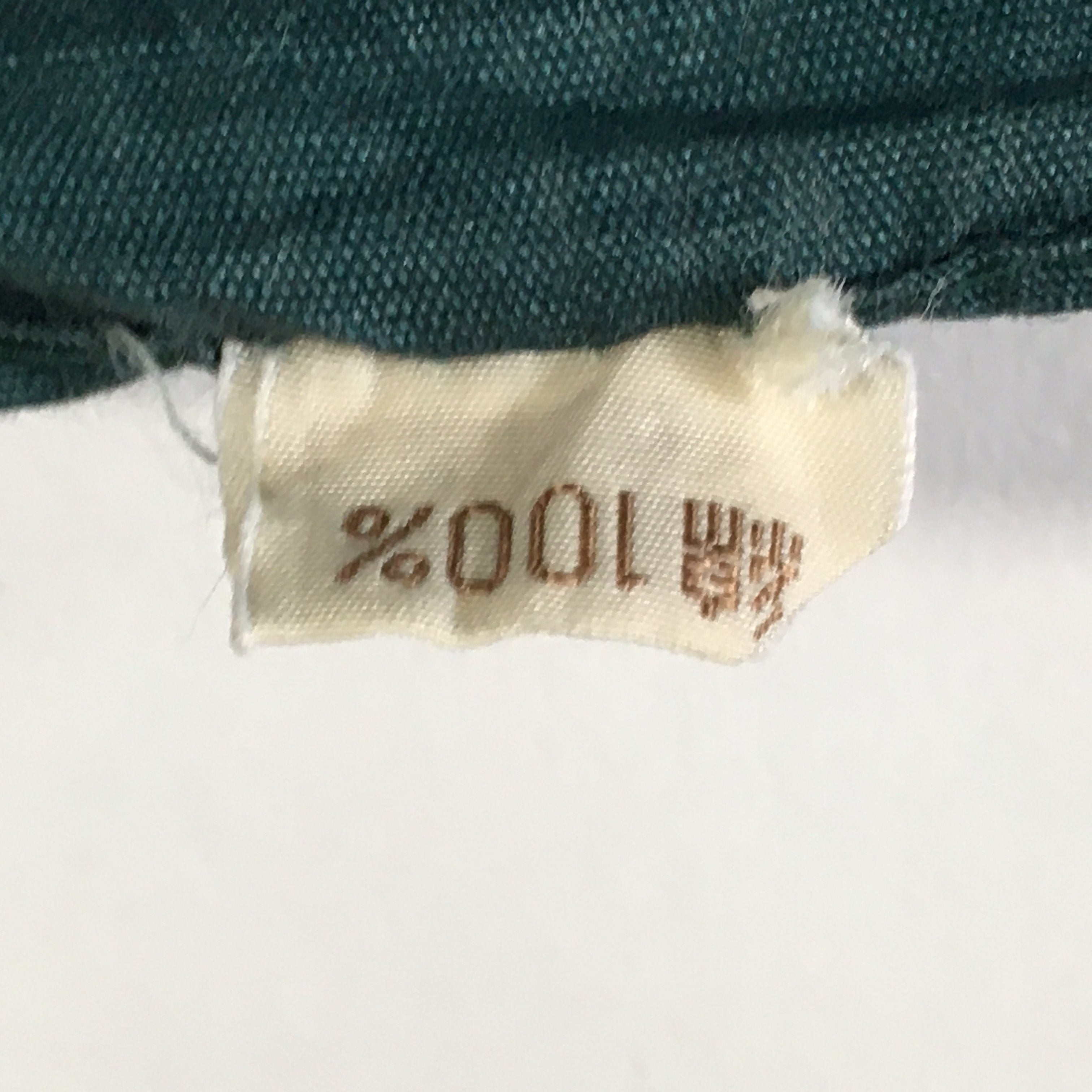 Japanese Wrap Cloth Furoshiki Vtg Fabric Cotton Green Family Crests FU199