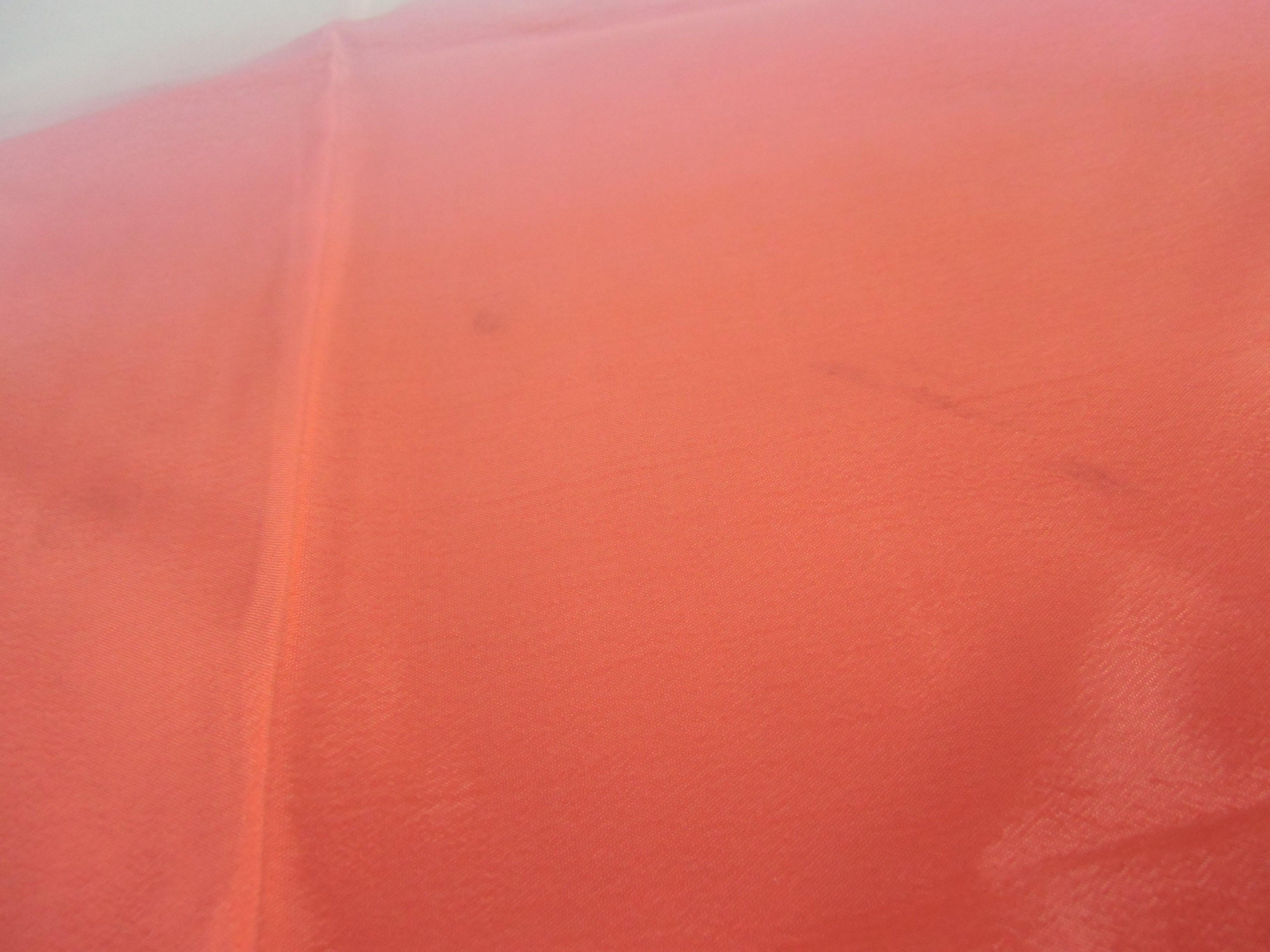 Japanese Wrap Cloth Furoshiki Vtg Fabric Nylon Orange Handkerchief FU100