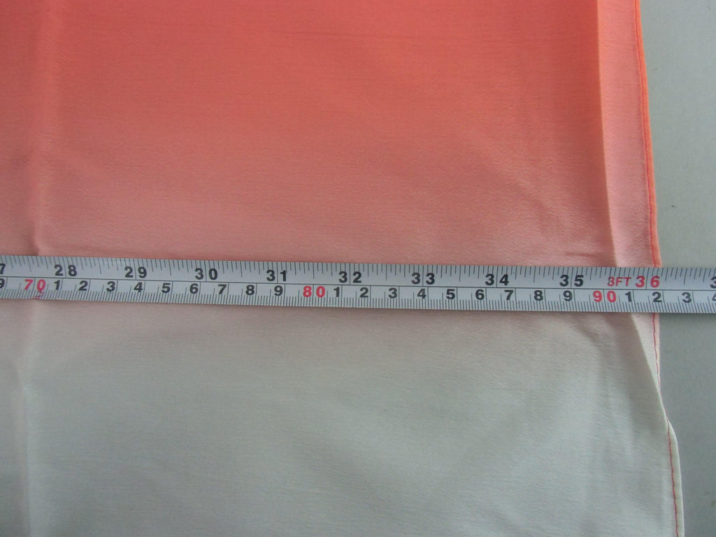 Japanese Wrap Cloth Furoshiki Vtg Fabric Nylon Orange Handkerchief FU100