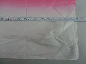 Japanese Wrap Cloth Furoshiki Vtg Fabric Nylon Pink Textile Handkerchief FU93