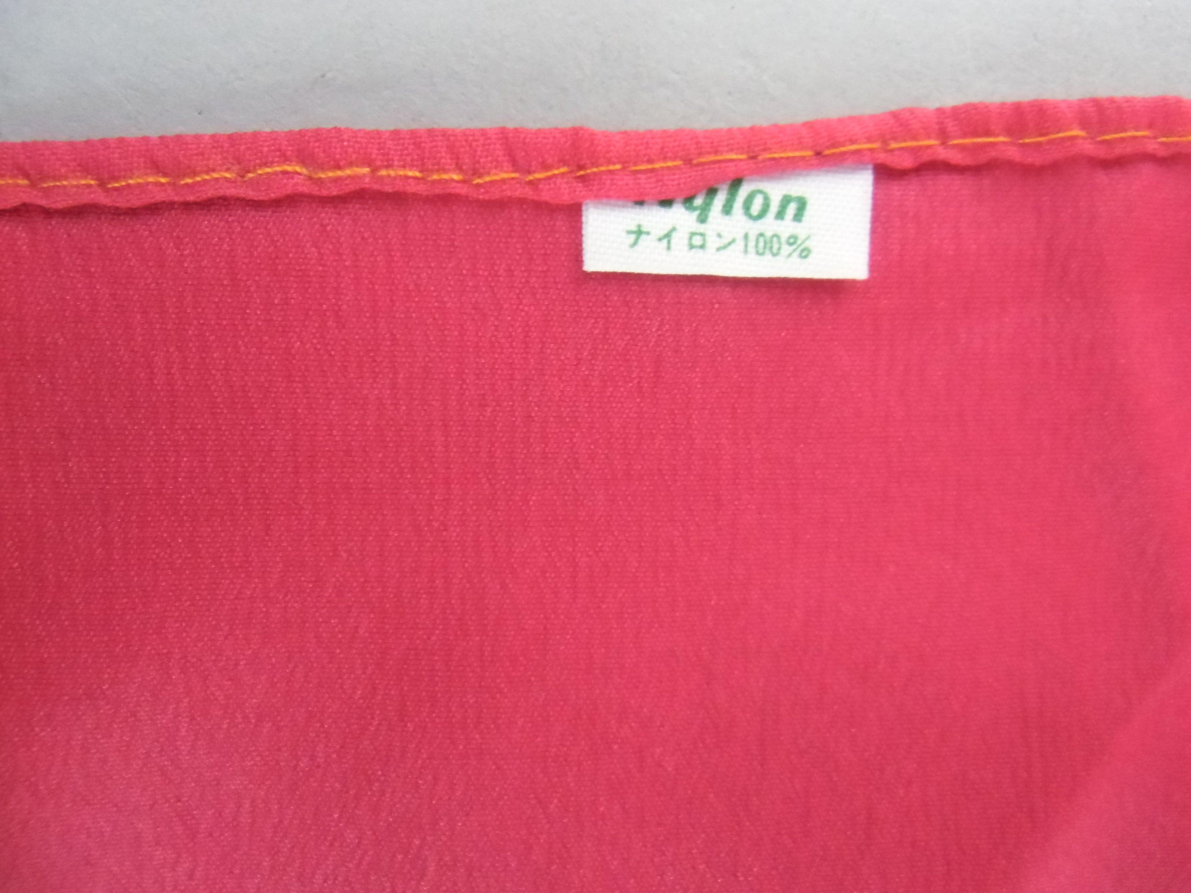 Japanese Wrap Cloth Furoshiki Vtg Fabric Pink White Textile Handkerchief FU104