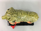 Japanese Zodiac Sheep Statue Vtg Shigaraki ware Pottery Ceramic Okimono BD485