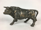 Japanese Zodiac Symbol Metal Cow Vtg Statue Ornament Okimono Ushi BD778