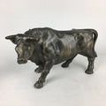 Japanese Zodiac Symbol Metal Cow Vtg Statue Ornament Okimono Ushi BD778