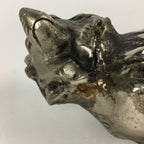 Japanese Zodiac Symbol Metal Dog Vtg Statue Ornament Okimono Inu BD791
