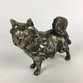 Japanese Zodiac Symbol Metal Dog Vtg Statue Ornament Okimono Inu BD791
