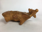 Japanese Zodiac Symbol Metal Gold Cow Vtg Statue Ornament Okimono Ushi BD651