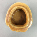 Japanese Ceramic Incense Container Vtg Pottery Kogo Monkey Brown PP60