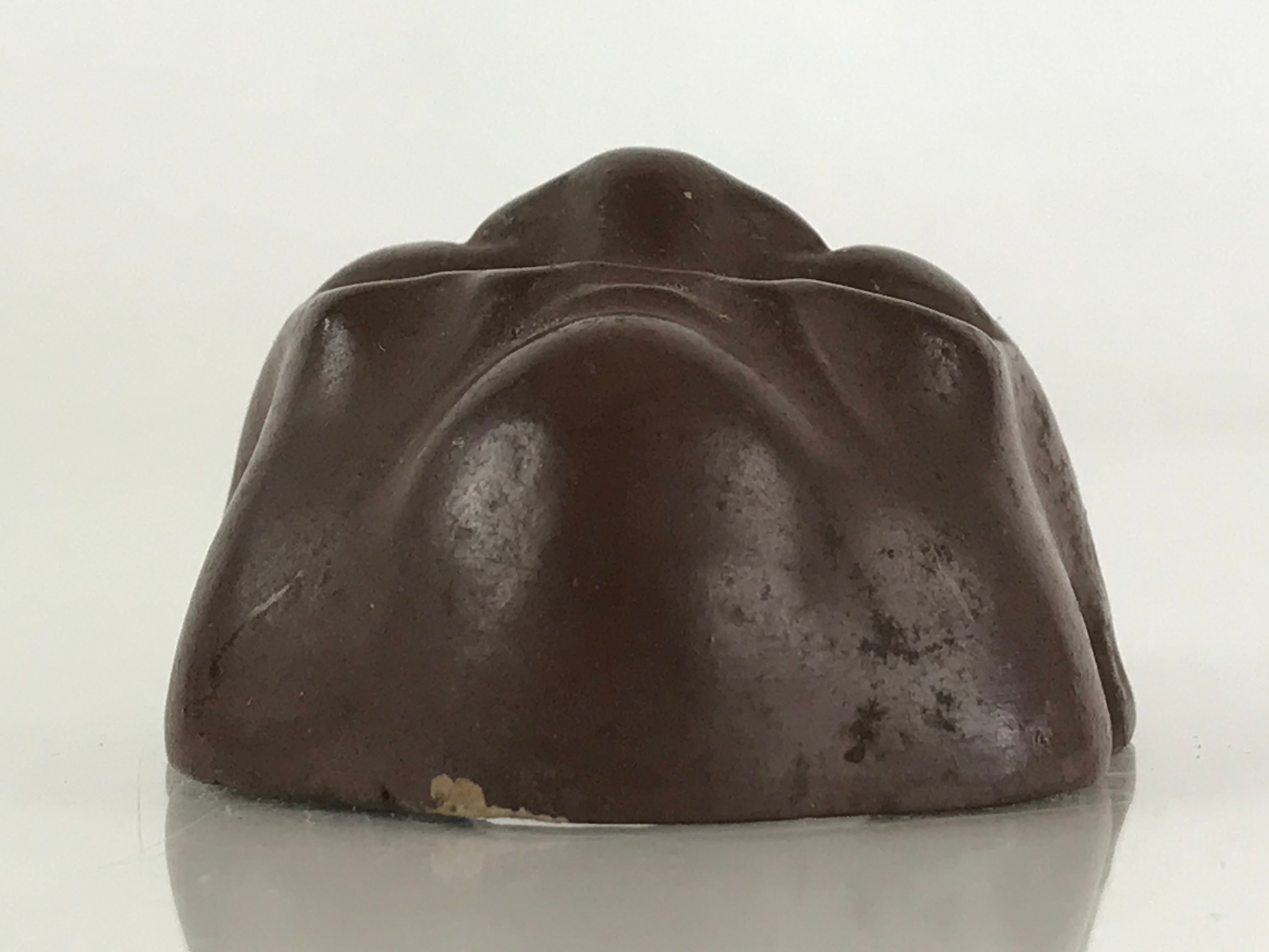 Japanese Ceramic Small Face Mask Vtg Pottery Yakimono Demon Face KF581