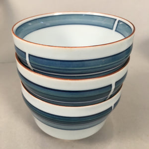Japanese Porcelain Teacup Set 9pc Vtg Box Yunomi Sencha Bancha PX520