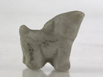 Japanese Stone Carving Doll Cat Figurine Vtg Small Ornament Okimono KF587
