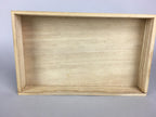 Jpanese Wooden Storage Box Pottery Vtg Hako Inside 14.2x23.8x2.8cm WB781