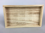 Jpanese Wooden Storage Box Pottery Vtg Hako Inside 14.2x23.8x2.8cm WB781
