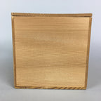 Jpanese Wooden Storage Box Pottery Vtg Hako Inside 22.5x14x14cm WB782