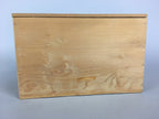 Jpanese Wooden Storage Box Pottery Vtg Hako Inside 22.5x14x14cm WB782