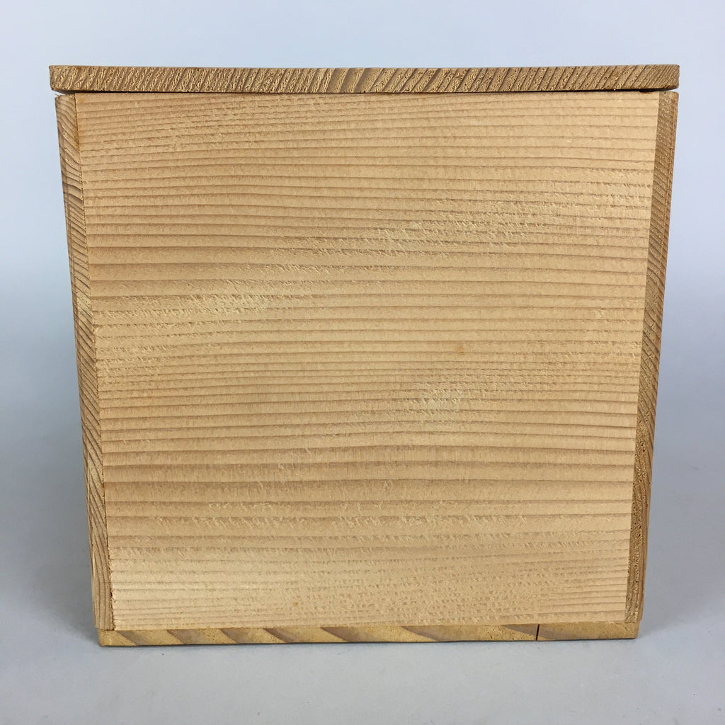Jpanese Wooden Storage Box Pottery Vtg Hako Inside 22.5x14x14cm WB782