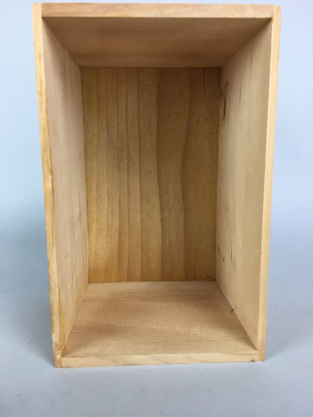Jpanese Wooden Storage Box Pottery Vtg Hako Inside 22.5x14x14cm WB782