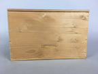 Jpanese Wooden Storage Box Pottery Vtg Hako Inside 22.5x14x14cm WB782