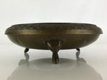 Korean Ginsei Brassware Crafts Incense Burner Ashtray Vtg Three Legs Haizara JK4