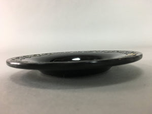 Korean Saucer Set 6pc Set Lacquerware Replica Vtg Chataku Shell Inlay PT890