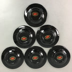 Korean Saucer Set 6pc Set Lacquerware Replica Vtg Chataku Shell Inlay PT890