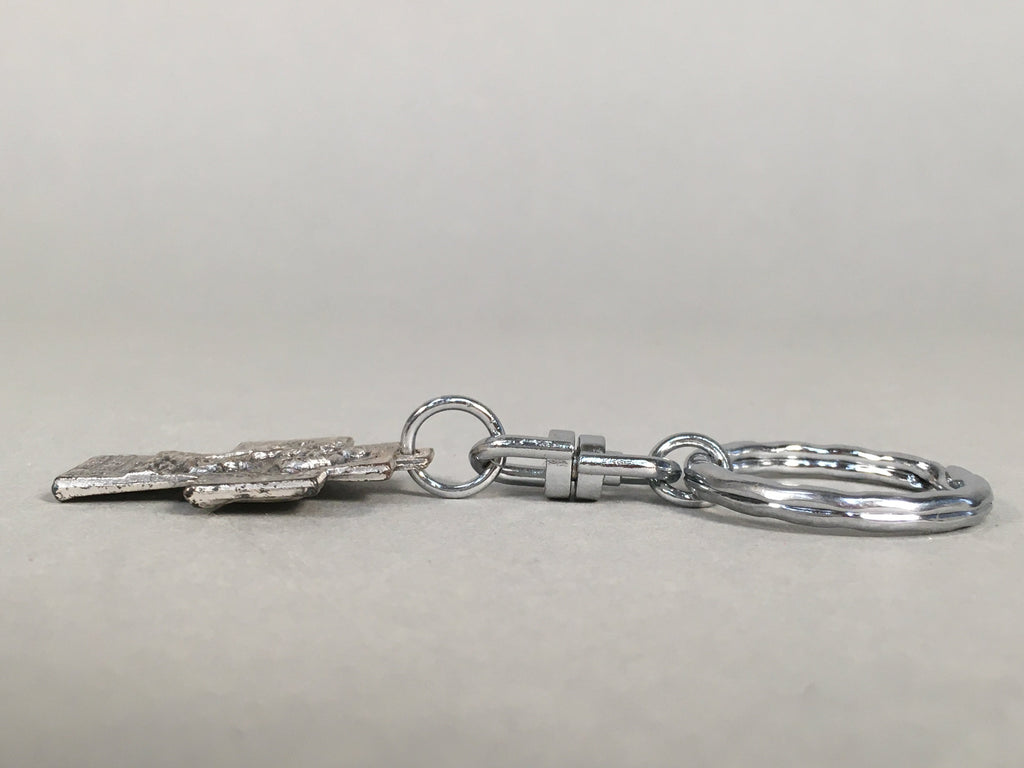 Metal Key Chain Vtg Cross Christian Christianity Jesus Mary Joseph JK86