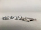 Metal Key Chain Vtg Cross Christian Christianity Jesus Mary Joseph JK86
